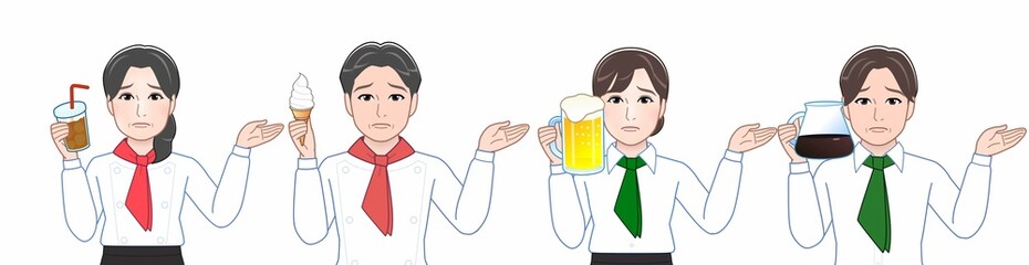 レストランで働く人々