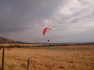 paraglider in the sky