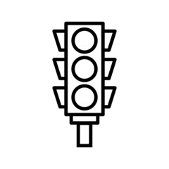 Traffic light Sign Icon. Trendy Vector Illustration Design