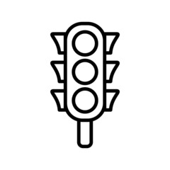 Traffic light Sign Icon. Trendy Vector Illustration Design