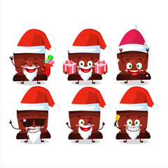 Santa Claus emoticons with red ring box cartoon character