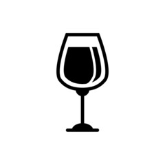 Wine Glass Icon Vector Illustration Design