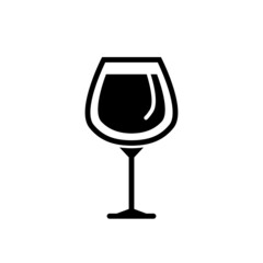 Wine Glass Icon Vector Illustration Design