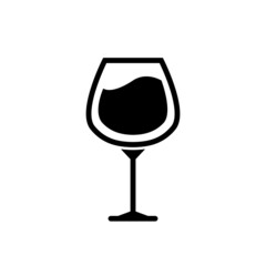 Wine Glass Icon Vector Illustration Design