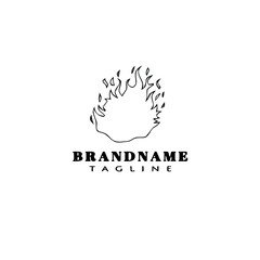 fire logo design template icon vector illustration