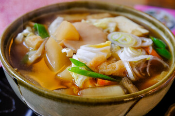 茨城の名物料理の一つであるけんちんそば