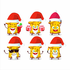 Santa Claus emoticons with yellow clothing kids chinese woman cartoon character