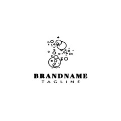 bubble logo icon design vector illustration