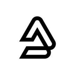 Letter AJ JA creative monogram logo