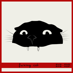 funny cat svg png eps pdf