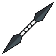 Illustration of Kunai design icon