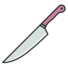 Illustration of Kitchen Knife design icon