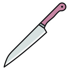 Illustration of Kitchen Knife design icon