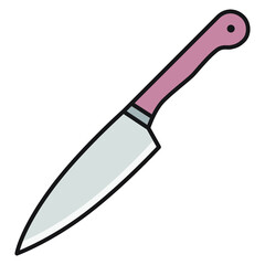Illustration of Kitchen Knife design icon