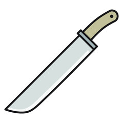 Illustration of Machete design icon