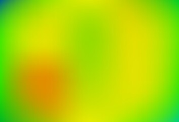 Light green, yellow vector blurred pattern.