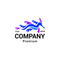 Seadragon Logo Vector Icon Illustration