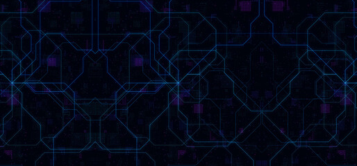 Abstract technology circuit board. Abstract digital background with technology circuit board texture. Electronic motherboard illustration. 