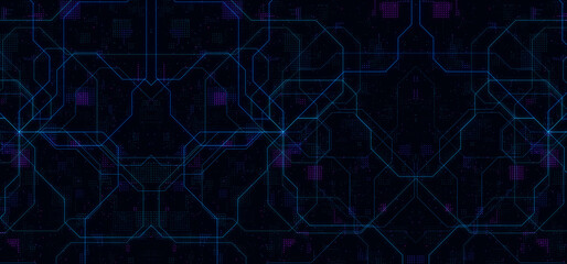 Abstract technology circuit board. Abstract digital background with technology circuit board texture. Electronic motherboard illustration.	
