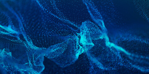 Bokeh Abstract shiny light and glitter with de focused. Glitter light background, Gold, White, Blue bokeh glitter sparkle background. Bokeh light effect creative background.