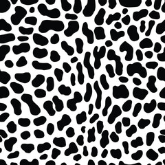 Vector black leopard print pattern animal seamless. Leopard skin abstract for printing, cutting and crafts Ideal for mugs, stickers, stencils, web, cover. wall stickers, home decorate and more.