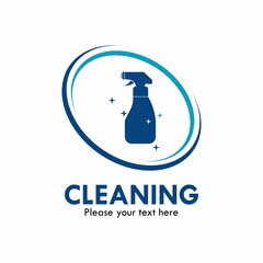 Obraz premium Cleaning design logo template illustration