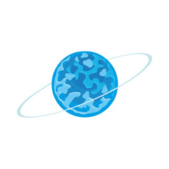 sphere color blue with orbit