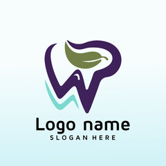Dental clinic logo re design letter W logo
