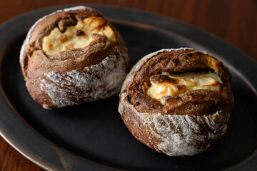 チーズ入りライ麦全粒粉パン