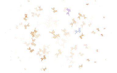 Light Brown vector abstract backdrop with branches.