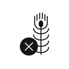 gluten free icons symbol vector elements for infographic web