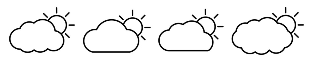 Sun Cloud Icon