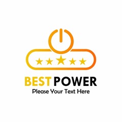 Best power logo template illustration