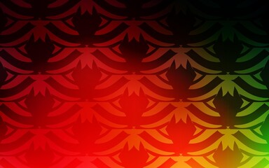 Dark Multicolor vector pattern with polygonal style.