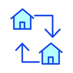 House Exchange Isolated Vector icon which can easily modify or edit

