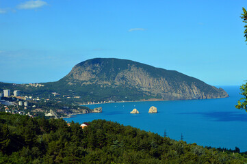 Crimea. Hurzuf. Bear Mountain (Ayu-Dag).