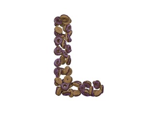 Doughnut Themed Font Letter L