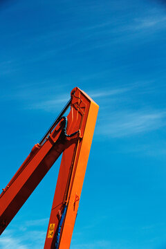 crane on blue sky
