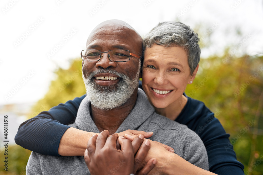 Poster i vowed to never let him go. cropped portrait of an affectionate senior couple enjoying some quality