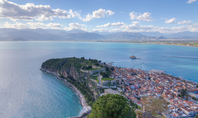 View of Nafplio town, Peloponnese, Greece.