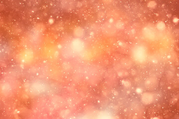 snow abstract warm glow background, winter christmas design