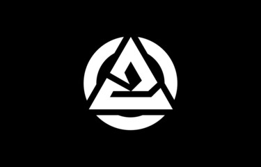 Abstract unique modern minimal alphabet letter icon logo AC CA