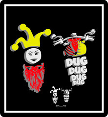 Bike Sticker Logo Design EPS File