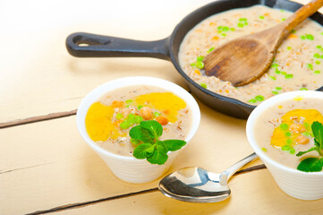 Hearty Middle Eastern Chickpea and Barley Soup