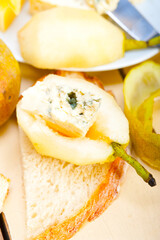 cheese and pears