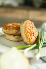 egg and onion pies