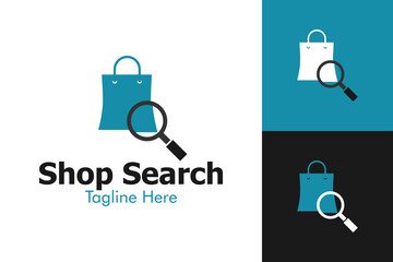 Illustration Vector Graphic of Shop Search Logo. Perfect to use for Technology Company