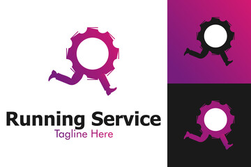 Illustration Vector Graphic of Running Service Logo. Perfect to use for Technology Company