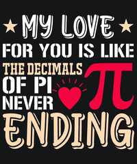 Pi Day T-shirt Design vector