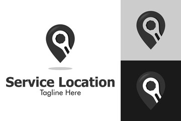 Illustration Vector Graphic of Service Location Logo. Perfect to use for Technology Company